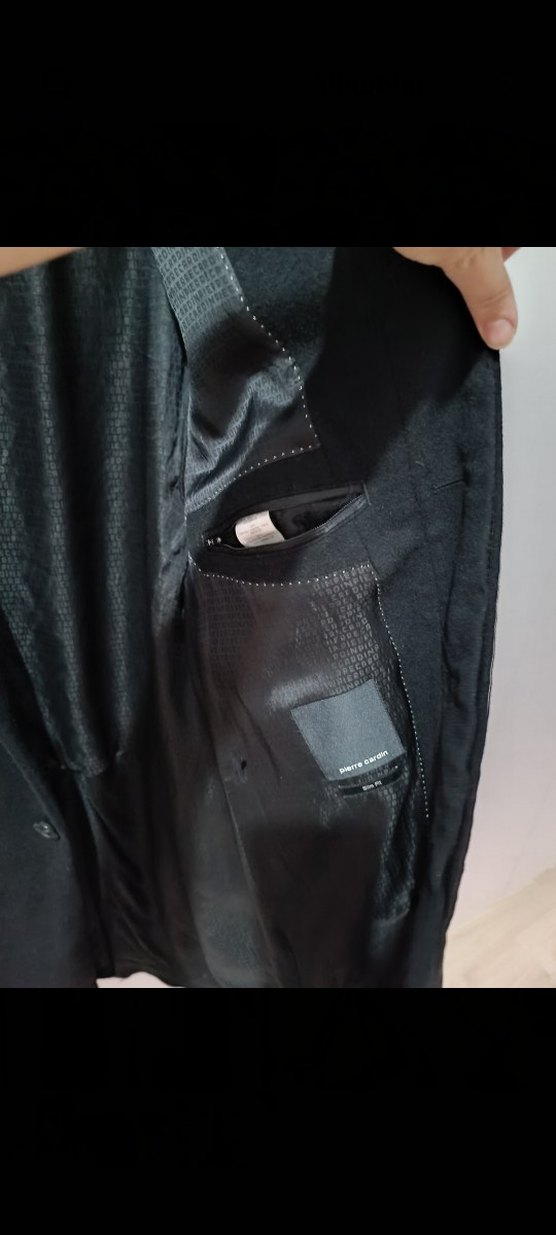 Sorunsuz Düğmeli Siyah Erkek Kaşe Kaban - Görsel 3