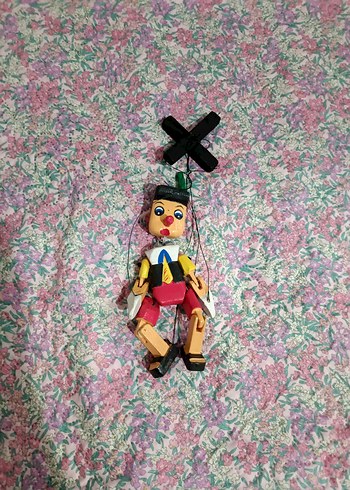 Renkli Ahşap Kukla Figür Pinokyo oyuncak - Görsel 6