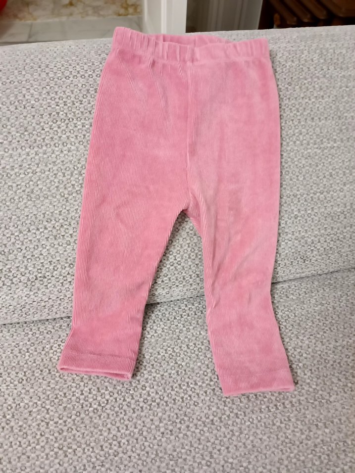 Kız Çocuk Pembe Kadife Tayt E bebek ürünü - Görsel 5