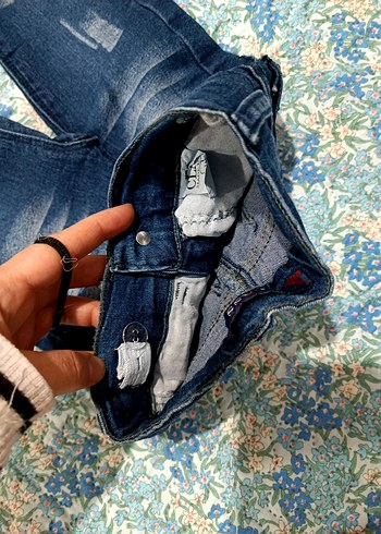 1 yaş Batik Desenli Bol Kesim Kot Pantolon... - Görsel 2