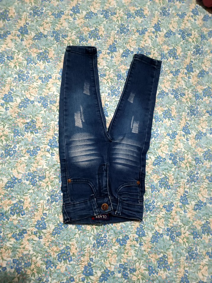 1 yaş Batik Desenli Bol Kesim Kot Pantolon... - Görsel 5