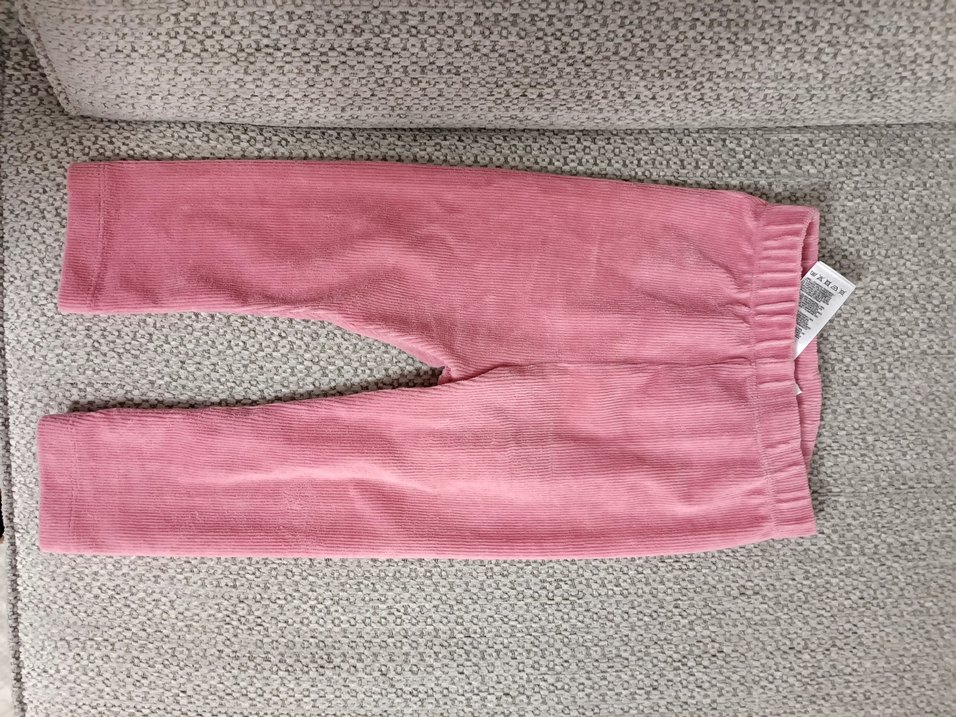 Kız Çocuk Pembe Kadife Tayt YENİ ürün - Görsel 2