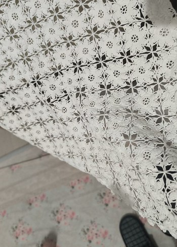 YENİ Beyaz Dantel Örtü 70*70 cm - Görsel 2