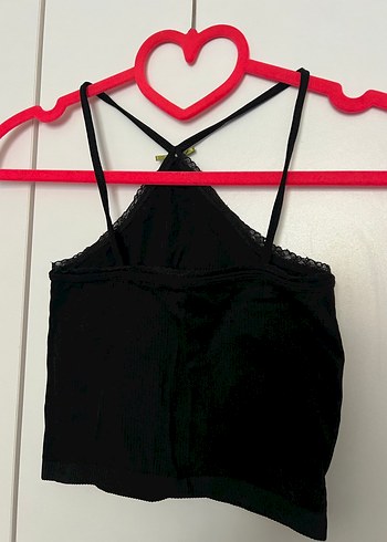 Siyah Gotik Midi Bralet - Görsel 2