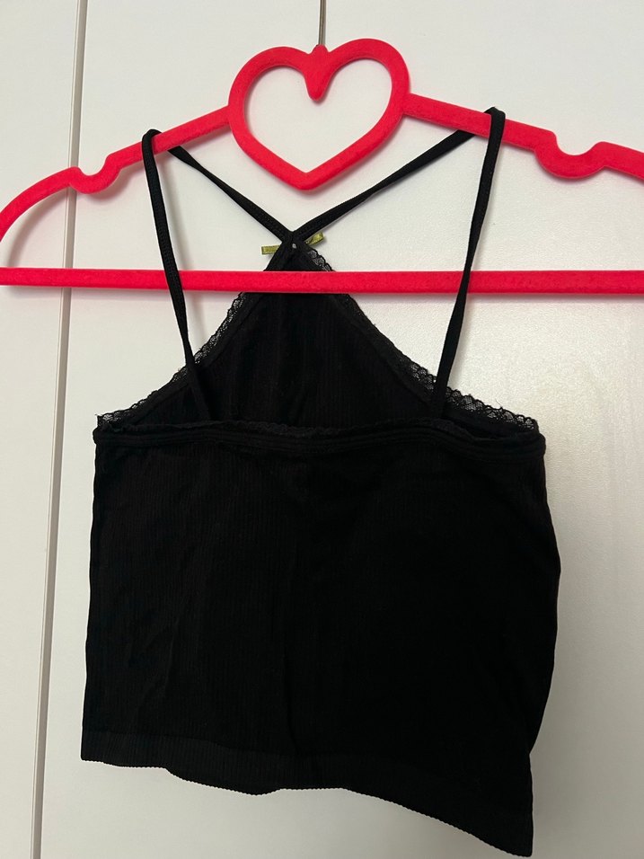 Siyah Gotik Midi Bralet - Görsel 2