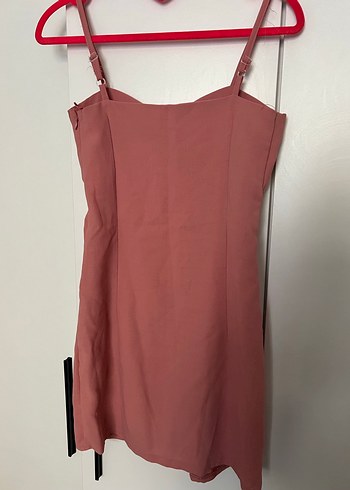 Pembe İnce Askılı Elbise - Görsel 3