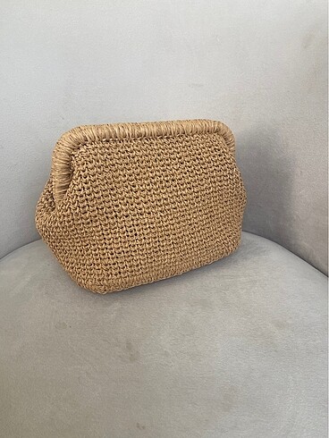 Mango Mango hasır clutch çanta