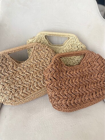 Mango model hasır clutch çanta