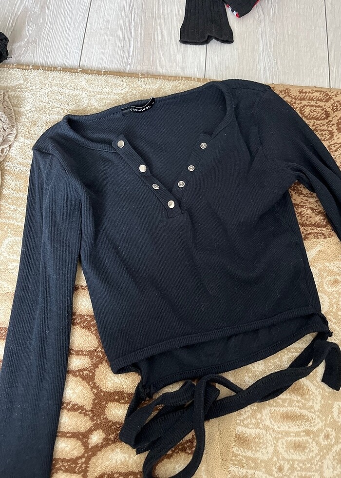 Lacivert crop - Görsel 2