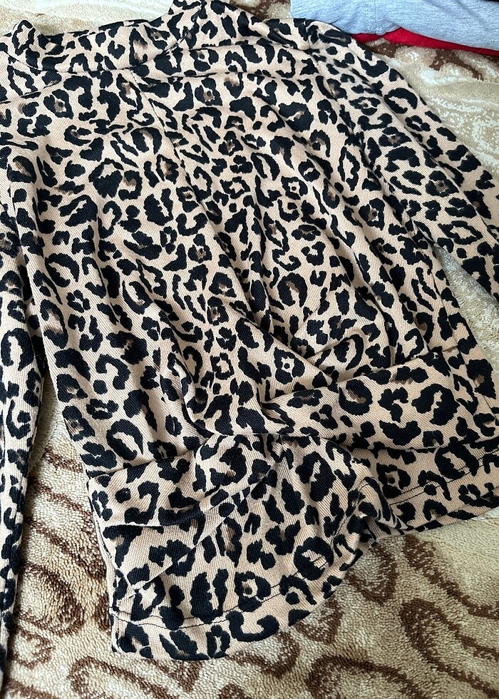 Şık bluz leopar - Görsel 3