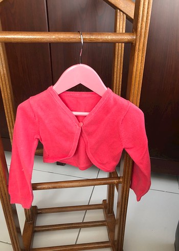 Kız Çocuk Pembe Triko bolero - Görsel 3
