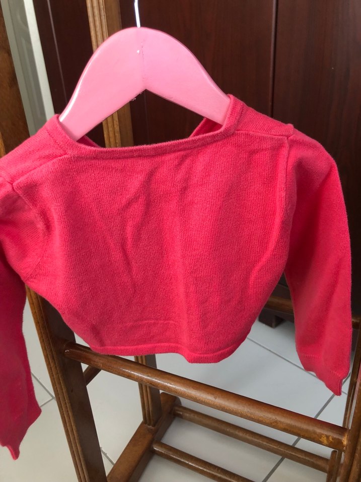 Kız Çocuk Pembe Triko bolero - Görsel 4