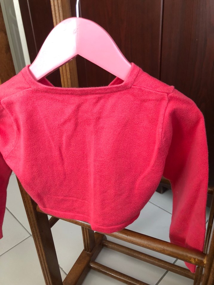 Kız Çocuk Pembe Triko bolero - Görsel 5