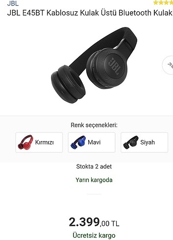 JBL C45BT Bluetooth Kulaklık - Görsel 2