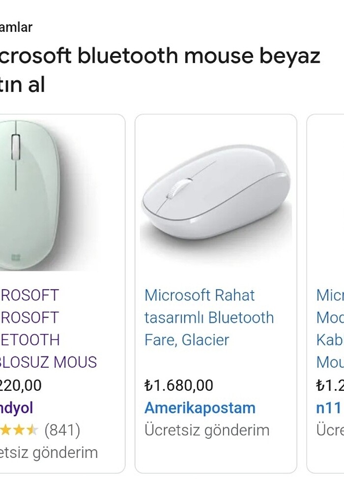 Microsoft bluetoohlu mouse/sıfır ürün - Görsel 2