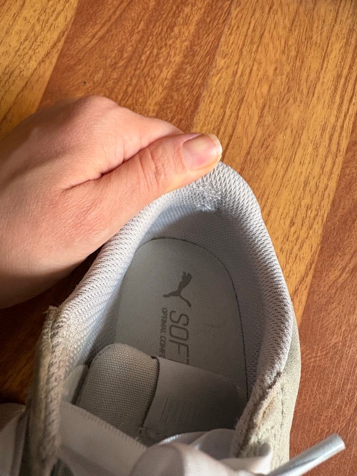 Gri Süet Kadın Spor Ayakkabı - Görsel 5