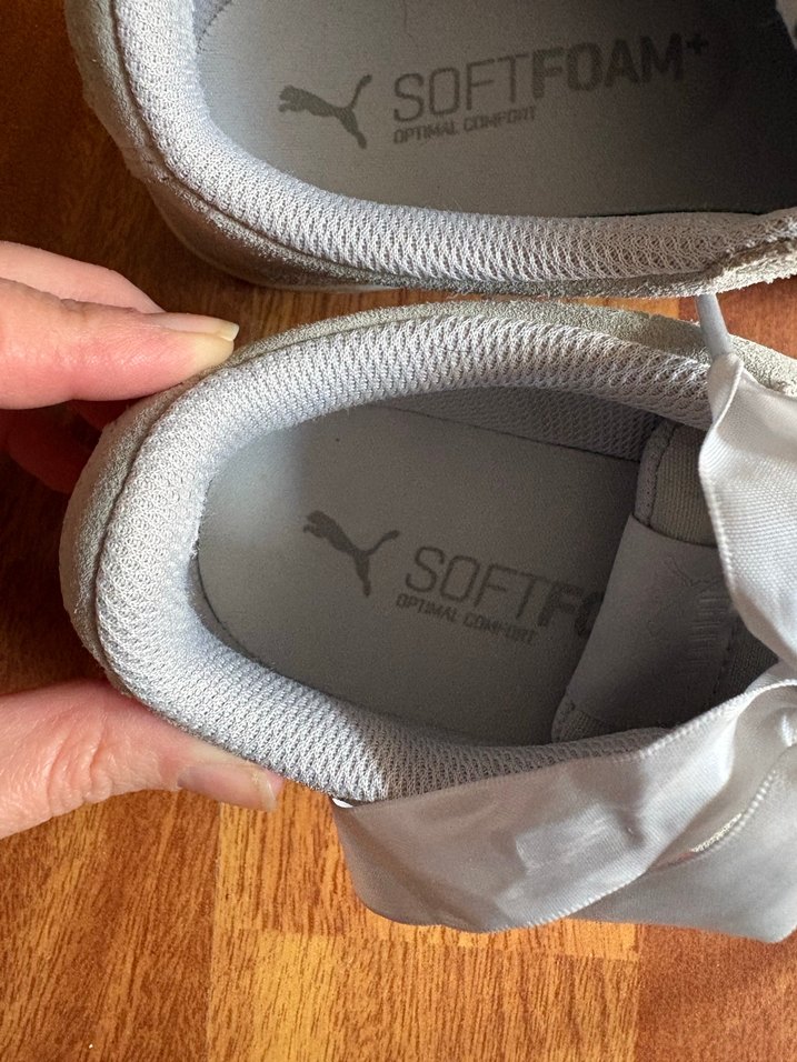 Gri Süet Kadın Spor Ayakkabı - Görsel 2