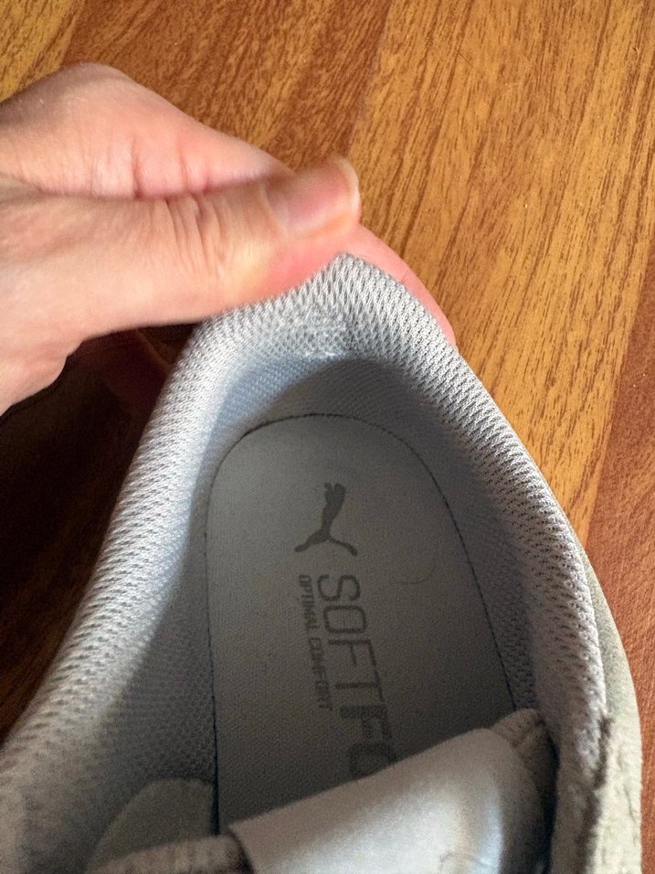 Gri Süet Kadın Spor Ayakkabı - Görsel 4