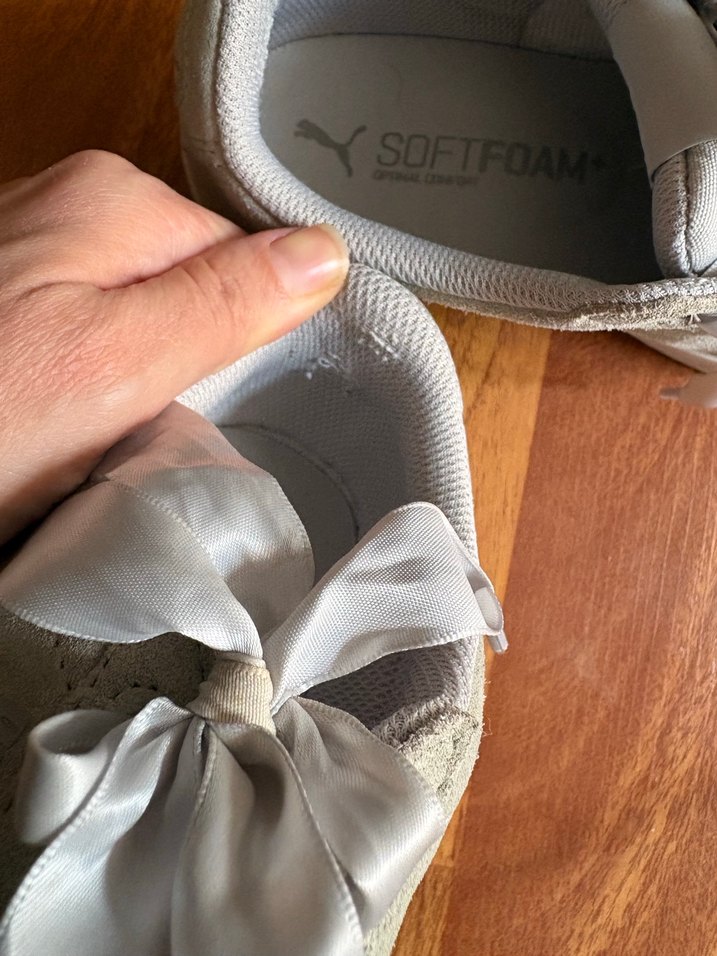 Gri Süet Kadın Spor Ayakkabı - Görsel 3