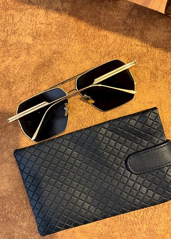 Bottega Veneta Altın Renk Parlak Erkek Güneş Gözlüğü - Görsel 2