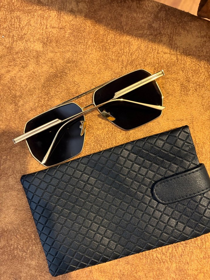 Bottega Veneta Altın Renk Parlak Erkek Güneş Gözlüğü - Görsel 2