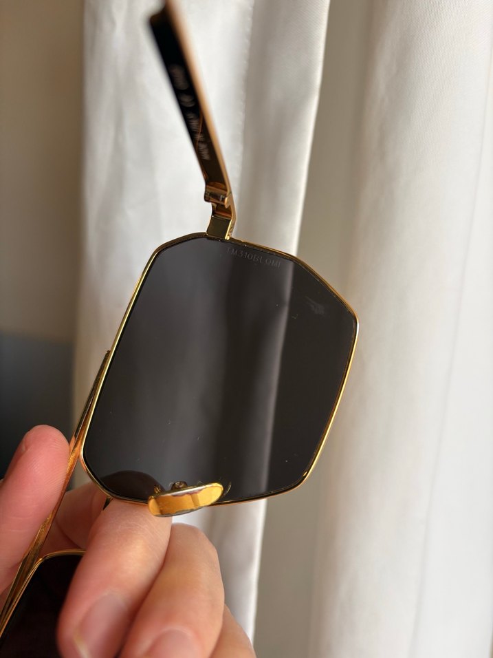 Bottega Veneta Altın Renk Parlak Erkek Güneş Gözlüğü - Görsel 4