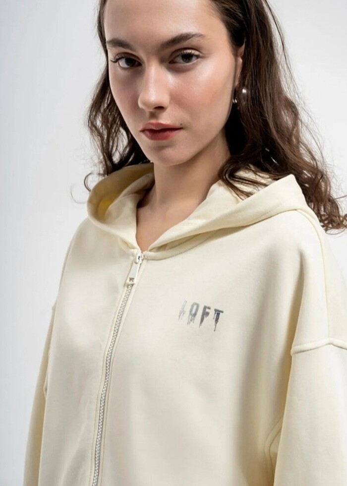 Loft Sweatshirt Krem - Görsel 2