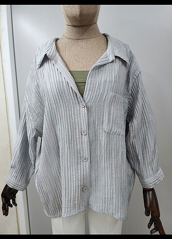 Gri Gömlek  - Görsel 3