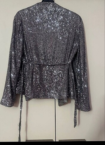 m Beden Pul payet Ceket Blazer