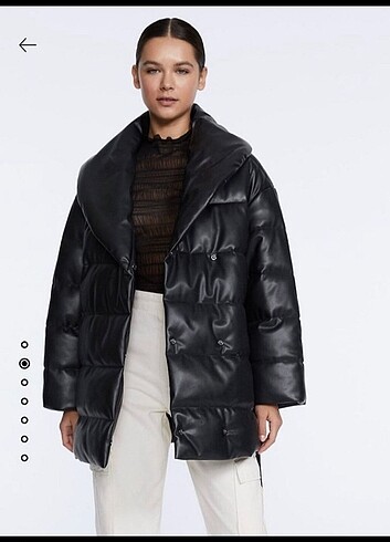 Stradivarius Şişme Mont Kaban  - Görsel 6