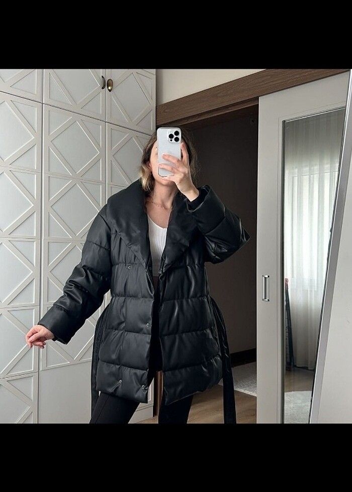 Stradivarius Şişme Mont Kaban  - Görsel 3