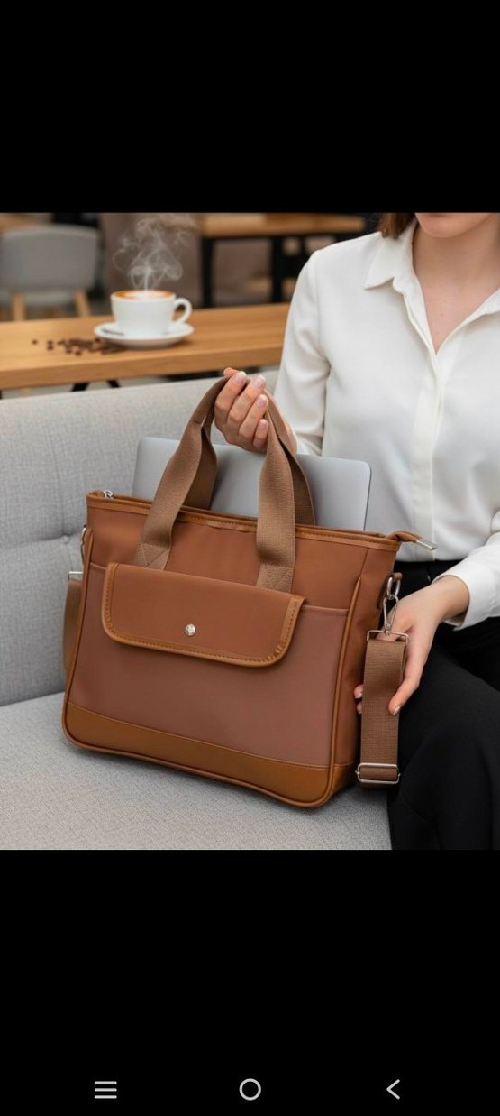 Siyah Parlak Deri Fermuarlı Kadın Çanta - Görsel 3