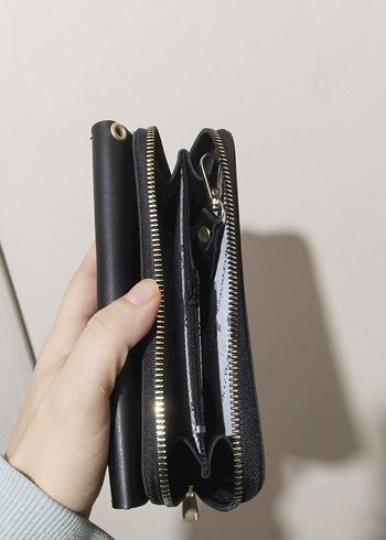Klasik Siyah Deri Kadın Cüzdanı - Görsel 3