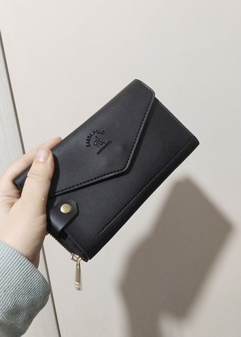 Klasik Siyah Deri Kadın Cüzdanı - Görsel 6