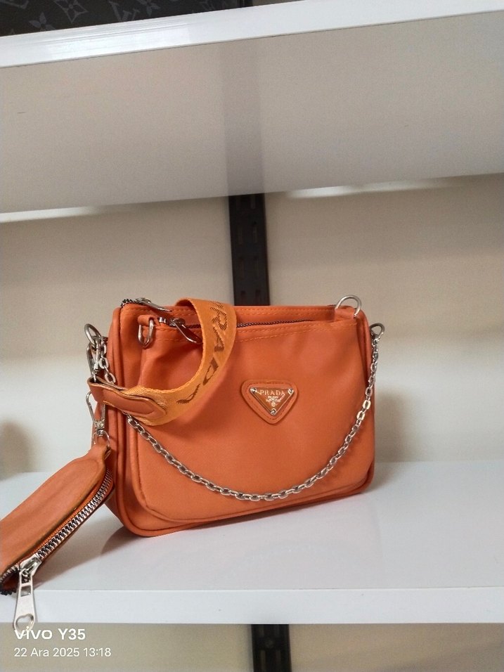 Kadın Beyaz Baskılı Omuz Çantası - Görsel 4