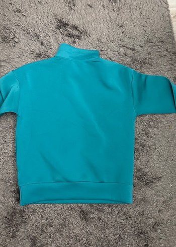 Lc waikiki dalgıç kumaş Yüksek Yakalı Kadın Sweatshirt - Görsel 3