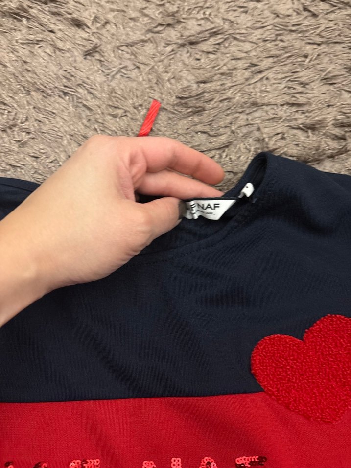 Naf naf Kırmızı Baskılı Sweatshirt - Görsel 2