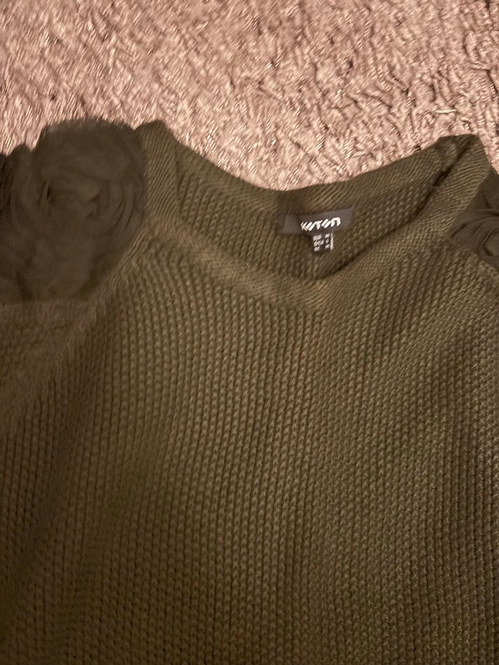 Koton Kadın haki Triko Uzun Kollu Kazak - Görsel 2