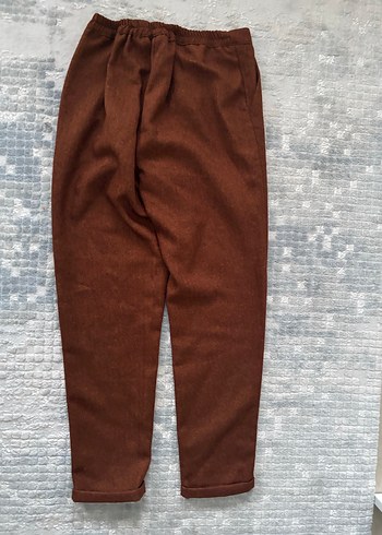 Kadın Kahverengi Midi Kumaş Pantolon - Görsel 4