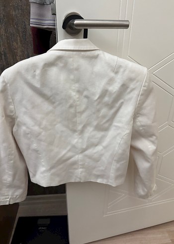 Koton Beyaz Kadın Pamuk Blazer Ceket - Görsel 2
