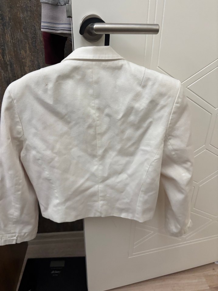 Koton Beyaz Kadın Pamuk Blazer Ceket - Görsel 2
