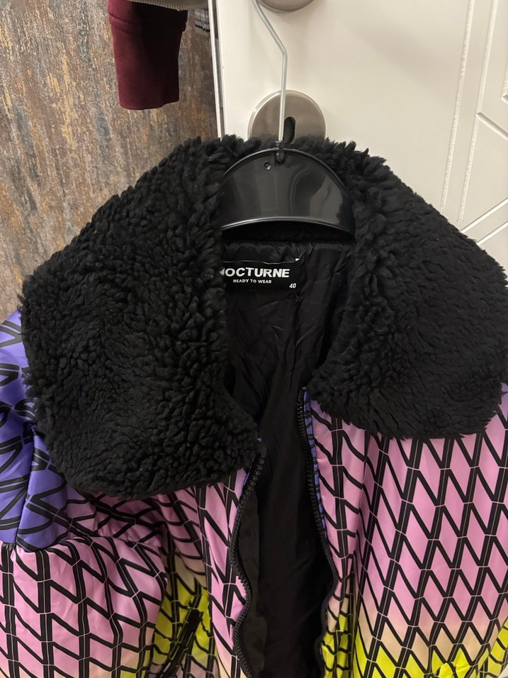 NOCTURNE Çok Renkli Kadın Midi Kaban - Görsel 2