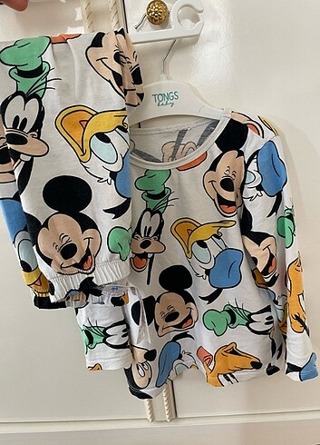 24-36 Ay Beden çeşitli Renk LCW 5 Adet Alt Üst Uzun Pijama Takımları
