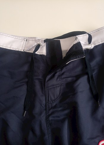 Tommy Hilfiger Erkek Lacivert Mini Desenli Kemerli Mayo - Görsel 4