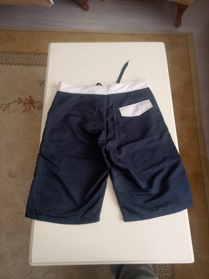 Tommy Hilfiger Erkek Lacivert Mini Desenli Kemerli Mayo - Görsel 2