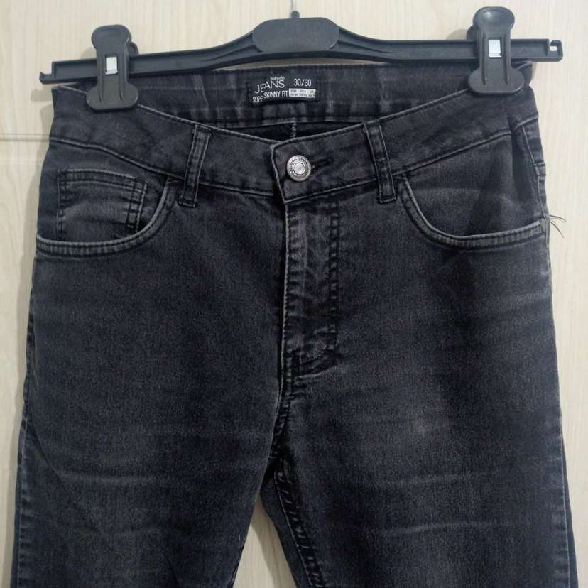 Defacto 30 Beden Gri Erkek Denim Jean Pantolon - Görsel 3