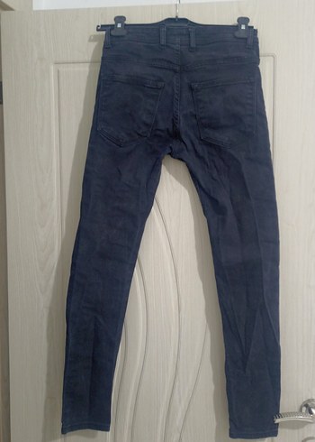 Black 29 Beden Gri Düğmeli Erkek Denim Pantolon - Görsel 2