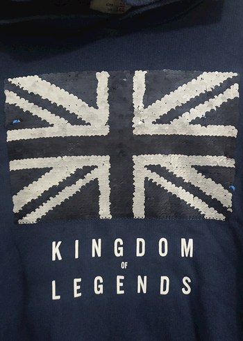 Zara Kapüşonlu Erkek Çocuk Sweatshirt - Renkli Baskılı - Görsel 3