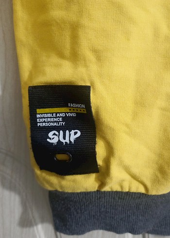 Erkek Çocuk Sarı Fermuarlı Sweatshirt - Görsel 3