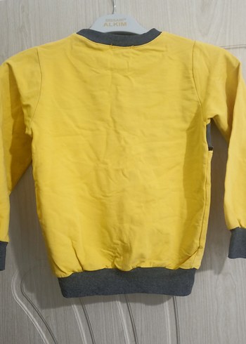 Erkek Çocuk Sarı Fermuarlı Sweatshirt - Görsel 4